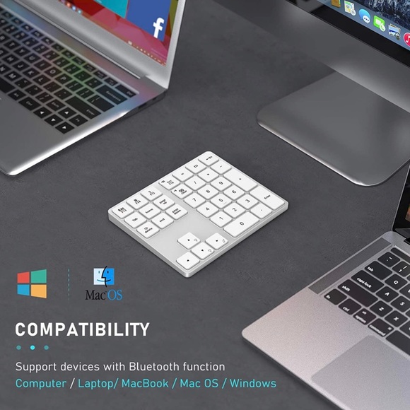 Bluetooth Backlit Numeric Keypad Wireless - Picture 6 of 7